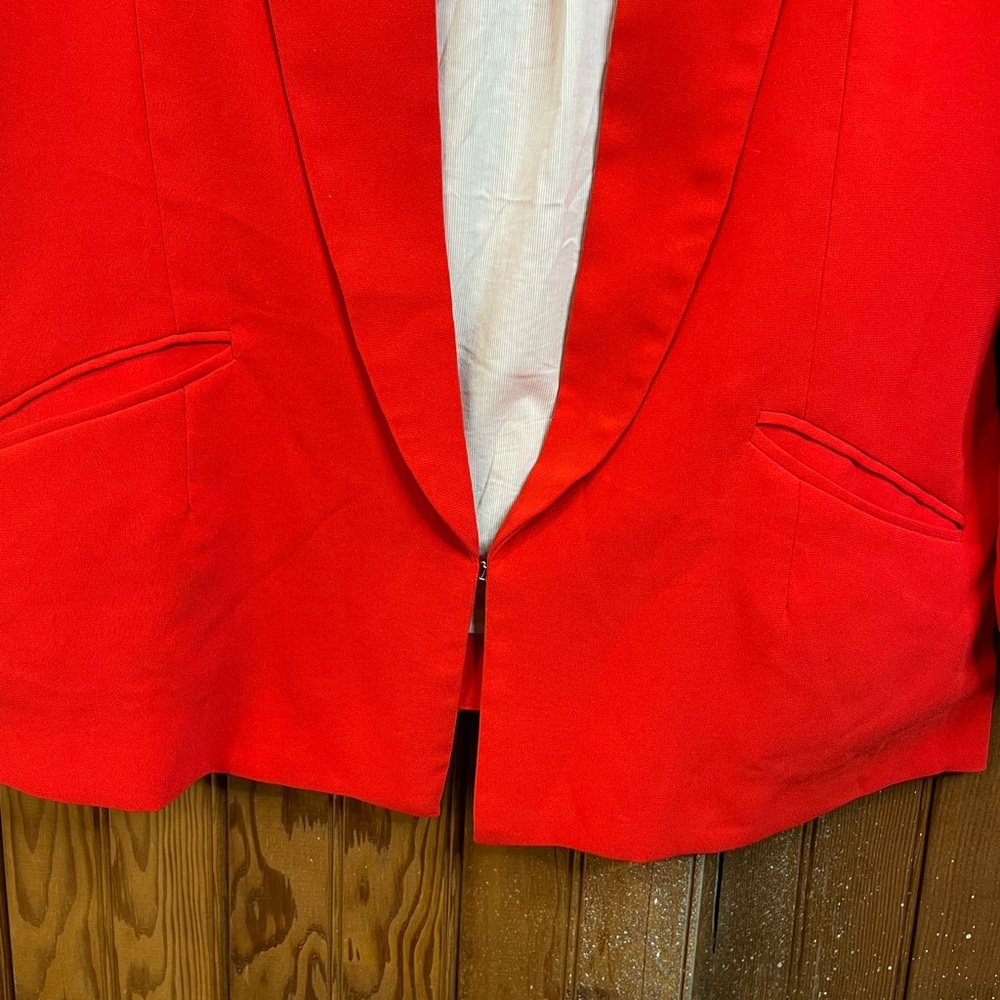 Greylin Red Blazer with Flared Sleeves XL - Picture 3 of 9